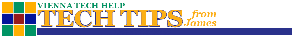 Vienna Tech Help Tech Tips Newsletter banner